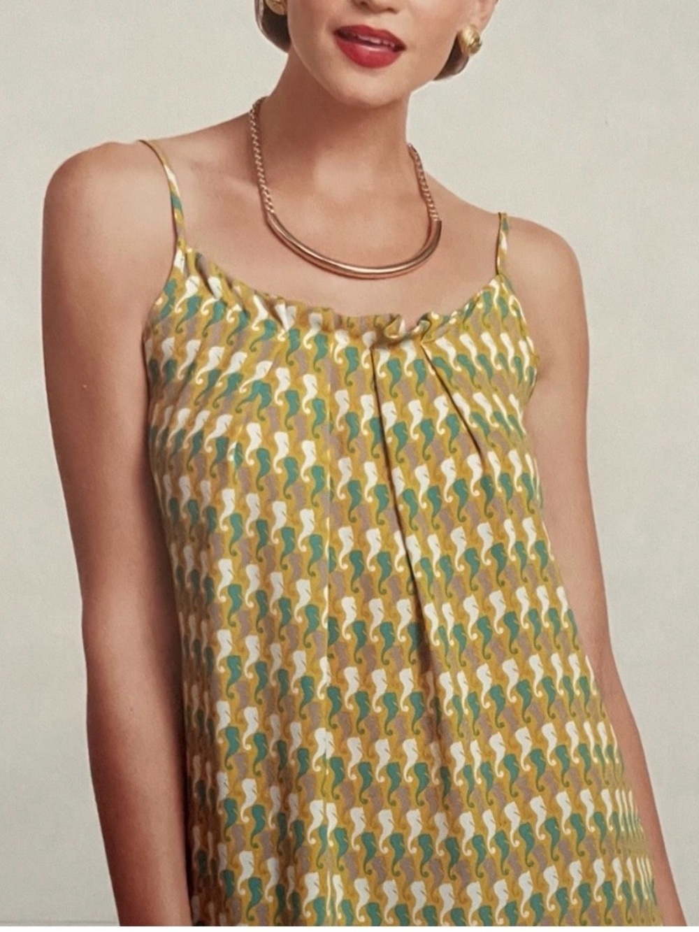 CAbi Spaghetti Strap Seahorse Tank Top